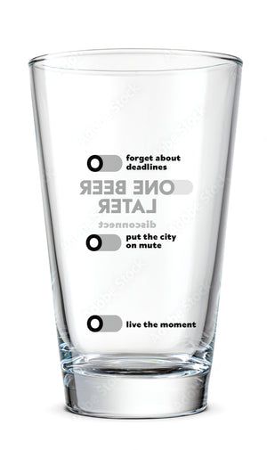 Pahar craft One Beer Later 400 mL - One Beer Later